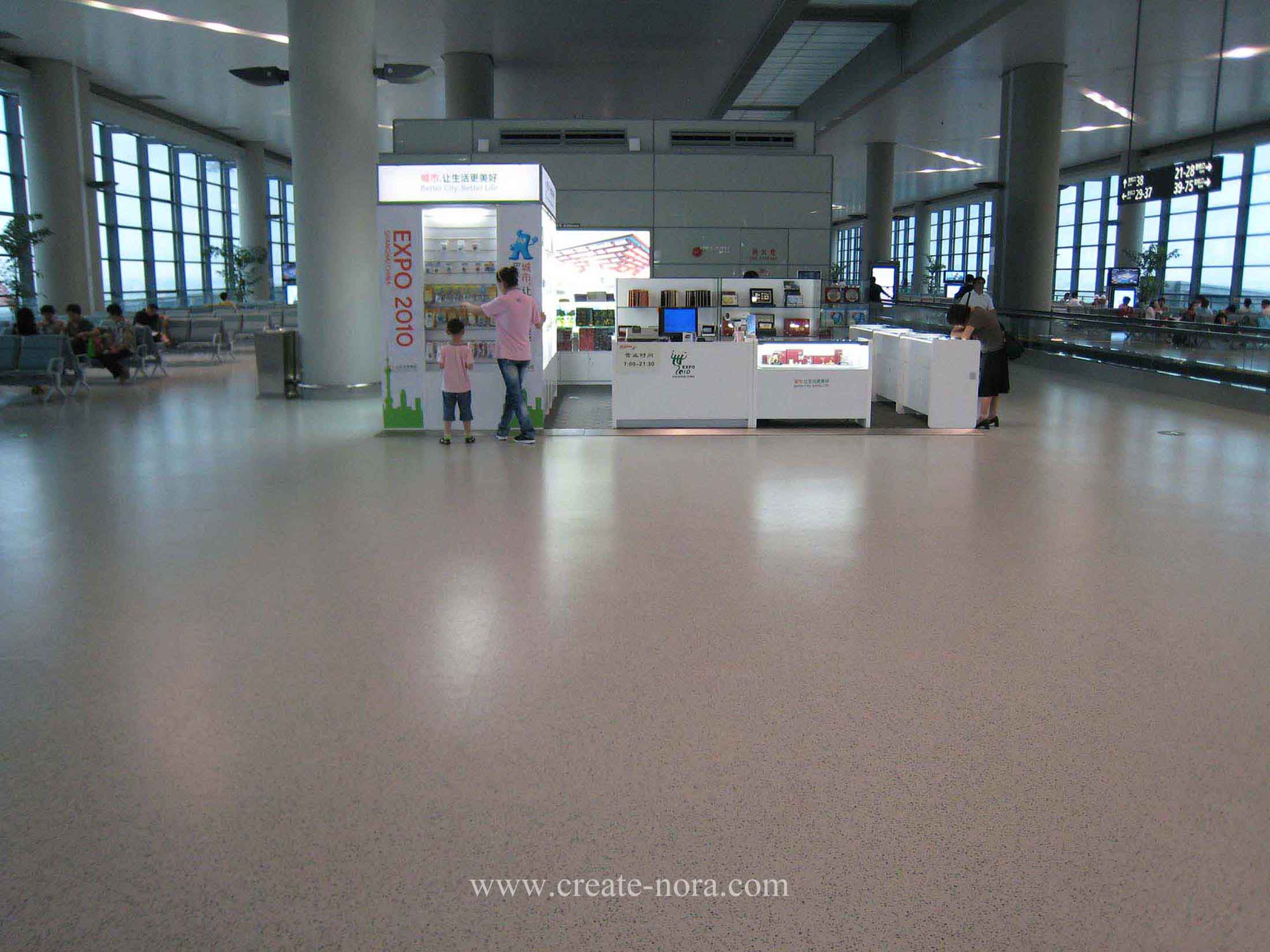 the photo of nora rubber flooring in Hongqiao Airport T2 8